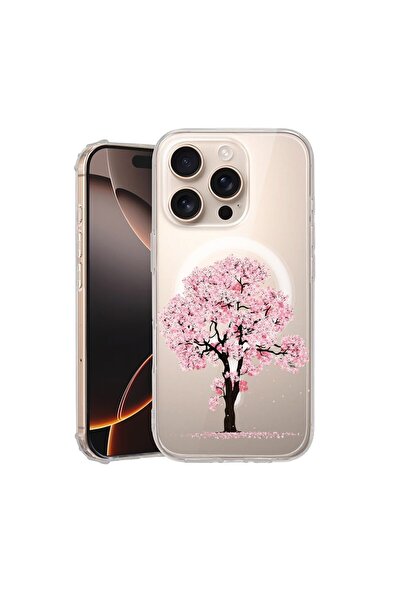 bestcase Θήκη για Apple iPhone 16 Pro, MagSafe Αντικραδασμική, Ανθισμένα Δέντ...