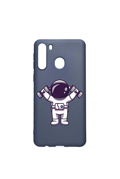 bestcase Husa Silicon Compatibila Cu Samsung Galaxy A21, Astronaut Gym, rezis...