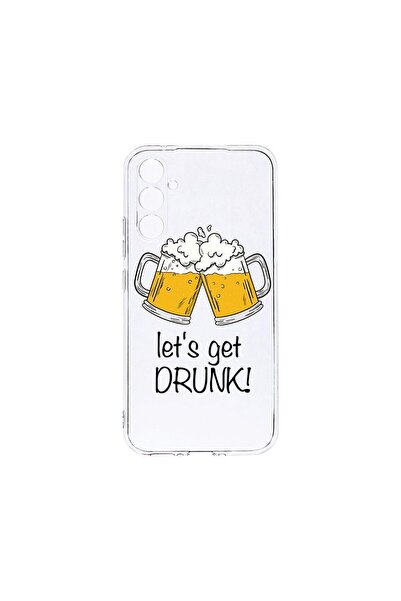 bestcase Διαφανής Θήκη Σιλικόνης 2MM, Συμβατή με Samsung Galaxy A34, Ας μεθύσ...