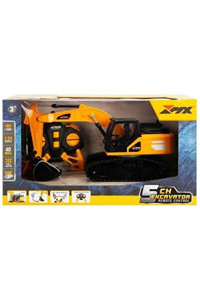 BBYTOYS 1:24 Şarjlı Kumandalı Ekskavatör – 6 Fonksiyon 40 MHz Uzaktan Kumanda...