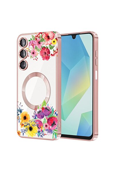 bestcase Πολυτελής Θήκη MagSafe, Συμβατή με Samsung Galaxy A35, Λουλούδια, Εξ...