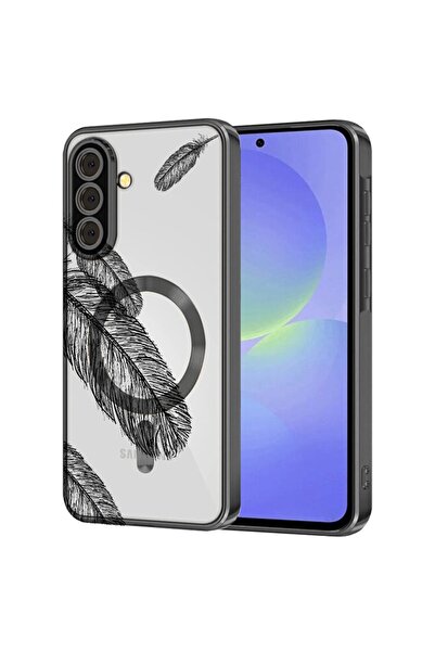 bestcase Πολυτελής Θήκη MagSafe, Συμβατή με Samsung Galaxy S24 Plus, Μαύρα Φτ...