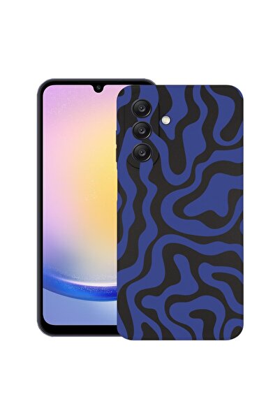 bestcase Θήκη για Samsung Galaxy A56, Μπλε Αφηρημένη Γραμμή, Λεπτή Σιλικόνη 0...