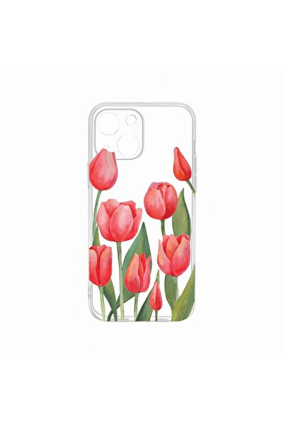 bestcase Θήκη, Συμβατή με Apple iPhone 14 Plus, Κόκκινες Τουλίπες, Ανθεκτική ...