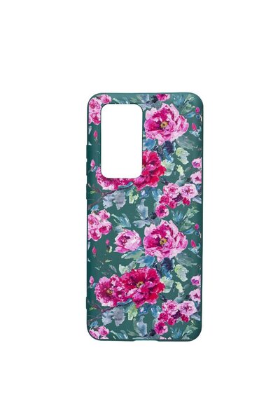 bestcase Husa Silicon Flowers, Pastel colors, compatibila cu Samsung Galaxy M...