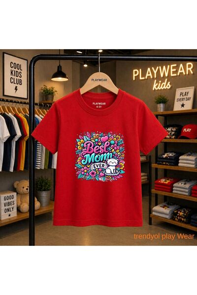 playwear  "Най-добрата майка на света " - щампована 100% детска унисекс тенис...
