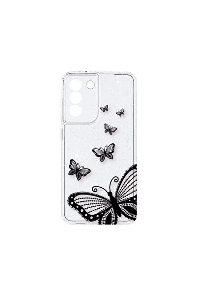 bestcase Θήκη Crystal Glitter 2MM, Συμβατή με Samsung Galaxy S22, Πεταλούδα, ...