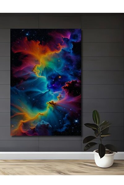 Teona Ahşap Διακοσμητικός ξύλινος πίνακας με ελαιογραφία σε χρώματα του διαστ...