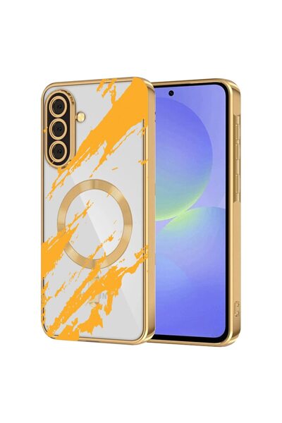 bestcase Πολυτελής Θήκη MagSafe, Συμβατή με Samsung Galaxy S25 Plus, Χρυσές Ρ...