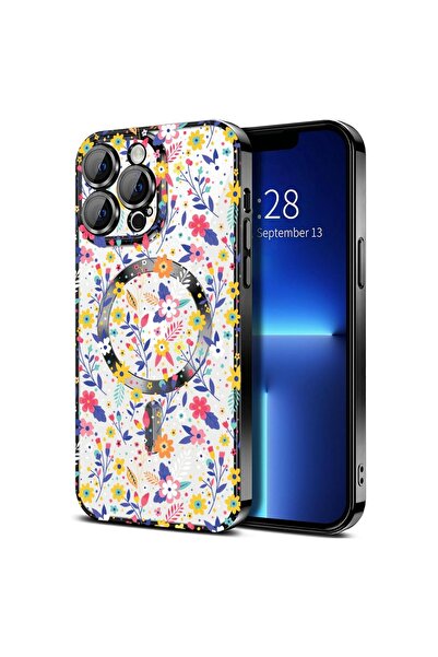 bestcase Πολυτελής Θήκη MagSafe, Συμβατή με Apple iPhone 16 Pro, Πολύχρωμο Σχ...