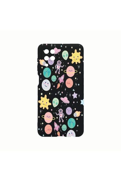 bestcase Θήκη Σιλικόνης, Συμβατή με Samsung Galaxy A12, Σχέδιο Σύμπαν, Πλανήτ...