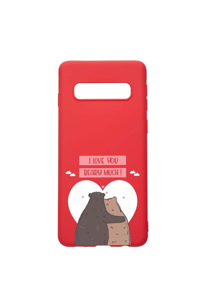 bestcase Θήκη σιλικόνης συμβατή με Samsung Galaxy S10 Plus, Σ' αγαπώ πολύ!, α...