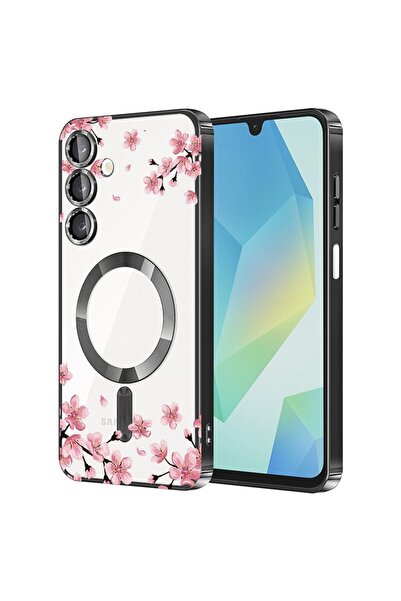 bestcase Πολυτελής Θήκη MagSafe, Συμβατή με Samsung Galaxy A56, Άνθη Κερασιάς...