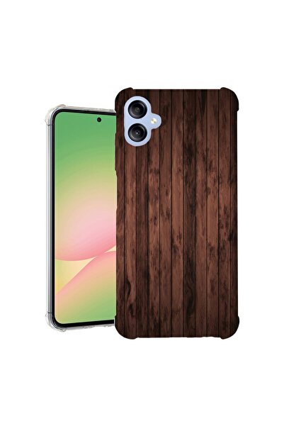 bestcase Съвместим калъф за Samsung Galaxy A06 4G, Удароустойчив 1.5ММ, Орехо...