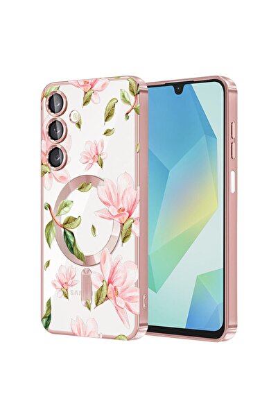 bestcase Πολυτελής Θήκη MagSafe, Συμβατή με Samsung Galaxy A56, Συλλογή Λουλο...