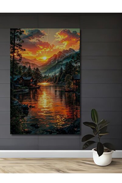 Teona Ahşap Διακοσμητικό ξύλινο τραπέζι με θέα στο ηλιοβασίλεμα, ξύλινα σπίτι...