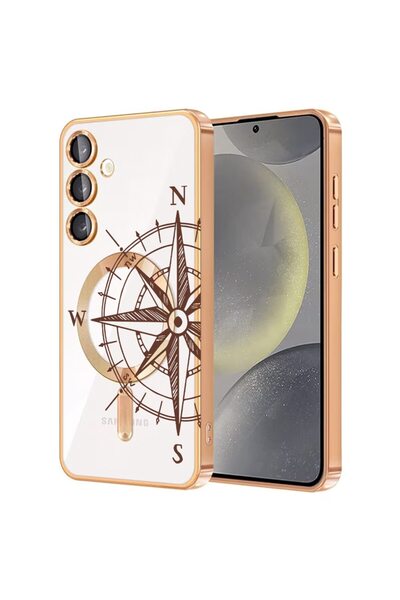 bestcase Πολυτελής Θήκη MagSafe, Συμβατή με Samsung Galaxy A35, Σχέδιο Compas...