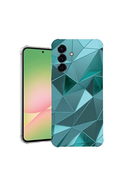 bestcase Θήκη για Samsung Galaxy A36, Αντικραδασμική 1.5MM, Πράσινο Μωσαϊκό, ...