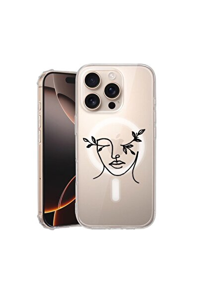 bestcase ¬Æ Husa pentru Apple iPhone 16 Pro, MagSafe Anti Shock, Woman Abstra...