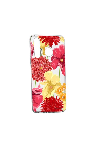 bestcase Θήκη με σχέδιο Κόκκινα Κίτρινα Λουλούδια, για Samsung Galaxy A40, αν...