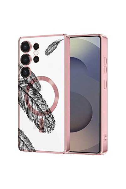 bestcase Πολυτελής Θήκη MagSafe, Συμβατή με Samsung Galaxy S24 Ultra, Μαύρα φ...