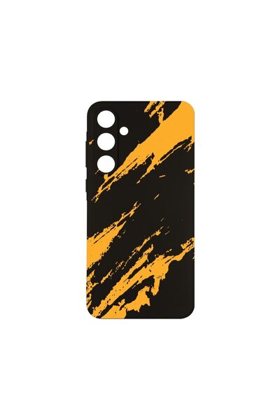 bestcase Θήκη για Samsung Galaxy A16, Λεπτή Σιλικόνη, Χρυσές Ρίγες, Προστασία...