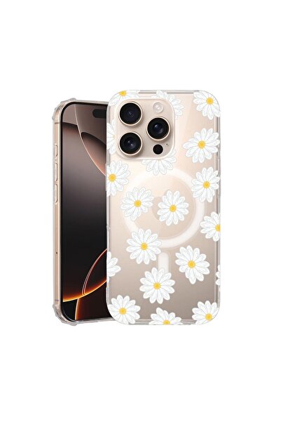 bestcase ¬Æ Husa pentru Apple iPhone 16 Pro, MagSafe Anti Shock, Happy Flower...