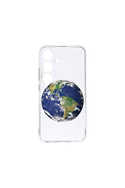 bestcase Διαφανής Θήκη Σιλικόνης 2MM, Συμβατή με Samsung Galaxy S24, Earth, Α...