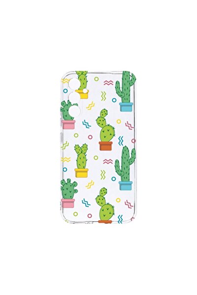 bestcase Διαφανής Θήκη Σιλικόνης 2MM, Συμβατή με Samsung Galaxy A34, Κάκτος, ...