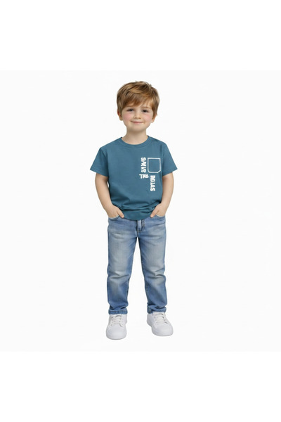 Yale Kids تي شيرت للأولاد من عمر 3-8 سنوات مصنوع من القطن بنسبة 95%