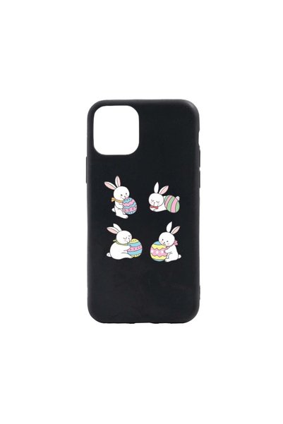 bestcase Силиконов калъф Зайче, съвместим с Xiaomi Mi 11 Pro, устойчив на изн...