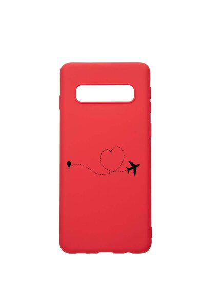 bestcase Θήκη σιλικόνης συμβατή με Samsung Galaxy S10 Plus, Αγαπώ να ταξιδεύω...