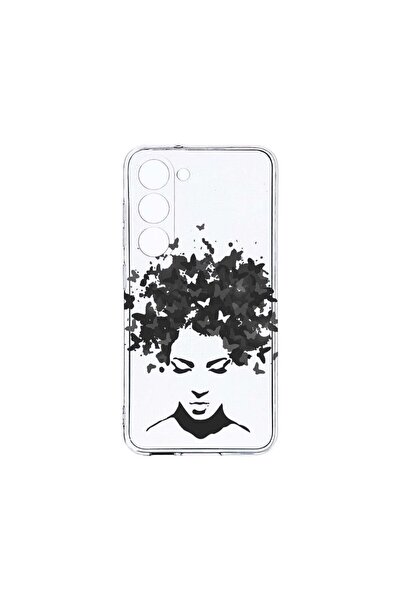 bestcase Διαφανής Θήκη Σιλικόνης 2MM, Συμβατή με Samsung Galaxy S23, Woman BW...