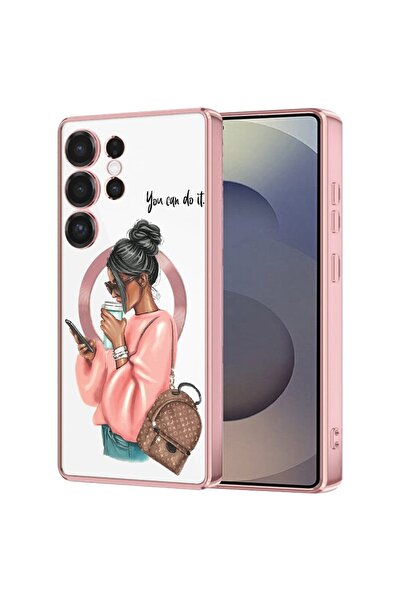 bestcase Πολυτελής Θήκη MagSafe, Συμβατή με Samsung Galaxy S24 Ultra, Κορίτσι...