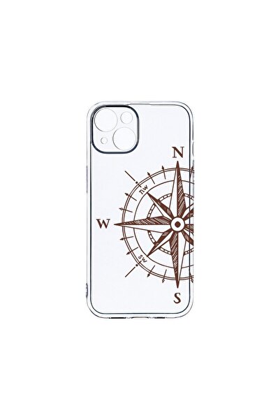 bestcase Прозрачен силиконов калъф 2ММ, съвместим с Apple iPhone 14, Компас, ...