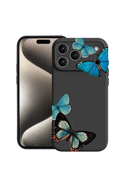 bestcase Θήκη για Apple iPhone 17 Pro Max με Σχέδιο Όμορφες Μπλε Πεταλούδες, ...