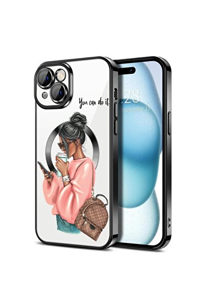 bestcase Πολυτελής Θήκη MagSafe, Συμβατή με Apple iPhone 14 Plus, Κορίτσι που...