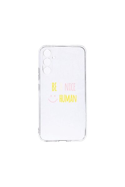 bestcase Διαφανής Θήκη Σιλικόνης 2MM, Συμβατή με Samsung Galaxy A34, Be Nice,...
