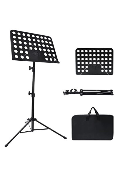 AyrStore Nota Kağıdı için Müzik Standı, Taşıma Çantalı Ayarlanabilir Müzik St...