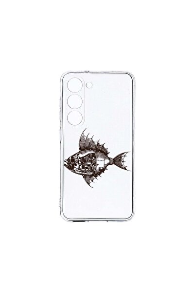 bestcase Διαφανής Θήκη Σιλικόνης 2MM, Συμβατή με Samsung Galaxy S23, Σχέδιο Ψ...