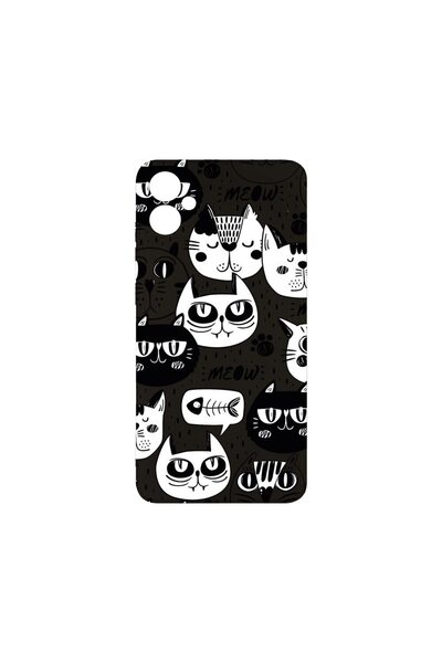 bestcase Λεπτή Θήκη Σιλικόνης 0.8MM, Συμβατή με Samsung Galaxy A05, Cool Cats...