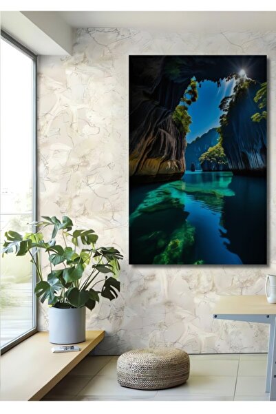 Teona Ahşap Τροπικός οικουμενικός οριζόντιος χώρος με ακαβαντεστές σπηλιές, ξ...