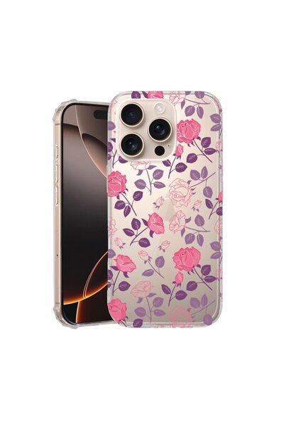 bestcase Husa pentru Apple iPhone 16 Pro Max, Anti Shock 1.5MM, Rose, Reziste...