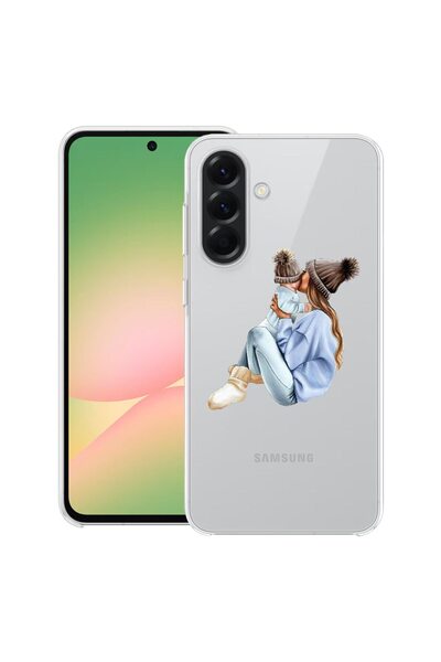 bestcase Θήκη για Samsung Galaxy M56 με Σχέδιο Κορίτσι Μαμά με Αγόρι, Διαφανή...