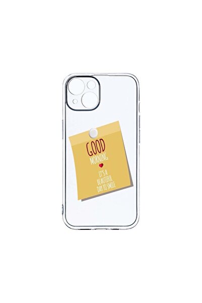 bestcase Husa Clear Silicon 2MM, Compatibilă cu Apple iPhone 14, Autocolant G...