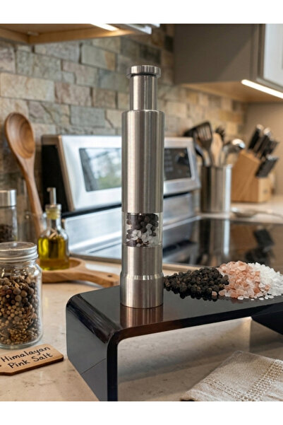 mucit home Manual Push-Style Spice Grinder 1 Piece – 304 Stainless Steel Salt...