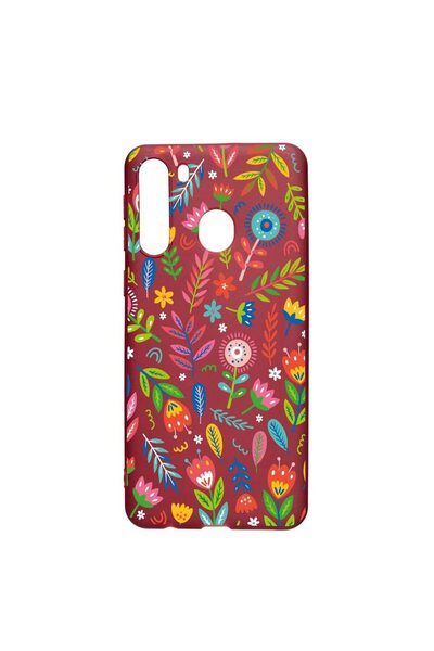 bestcase Θήκη Σιλικόνης Συμβατή με Samsung Galaxy A21, Χαρούμενα Λουλούδια, α...