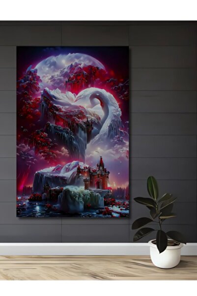 Teona Ahşap Διακοσμητικό ξύλινο πίνακα με ελαιογραφία σε στυλ Τέχνης του Λευκ...