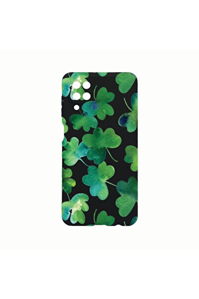 bestcase Θήκη σιλικόνης, Συμβατή με Samsung Galaxy A12, Πράσινο φύλλο, Ανθεκτ...