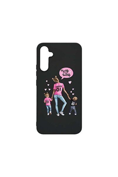 bestcase Θήκη, Συμβατή με Samsung Galaxy A34, Σχέδιο Μαμά Ζωή με Αγόρι και Κο...